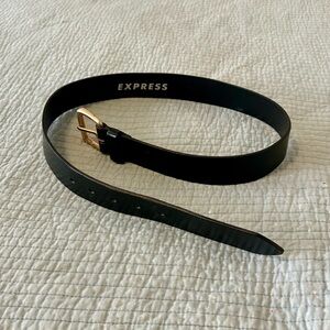 Express Leather Black Belt